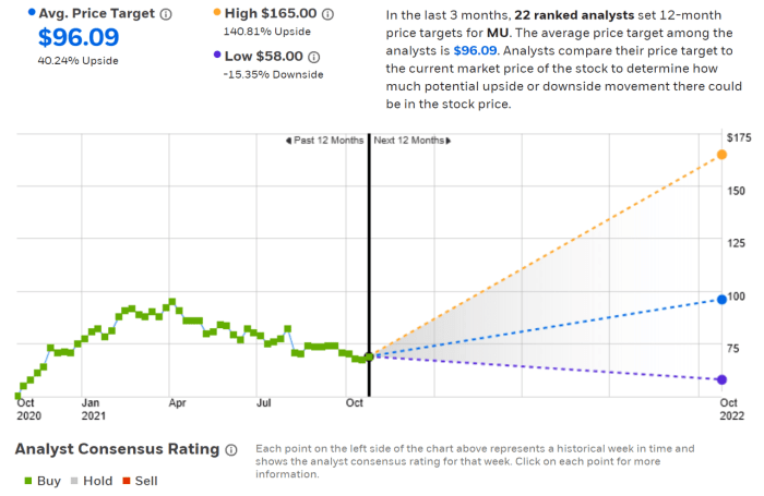 Micron stock price prediction 2025